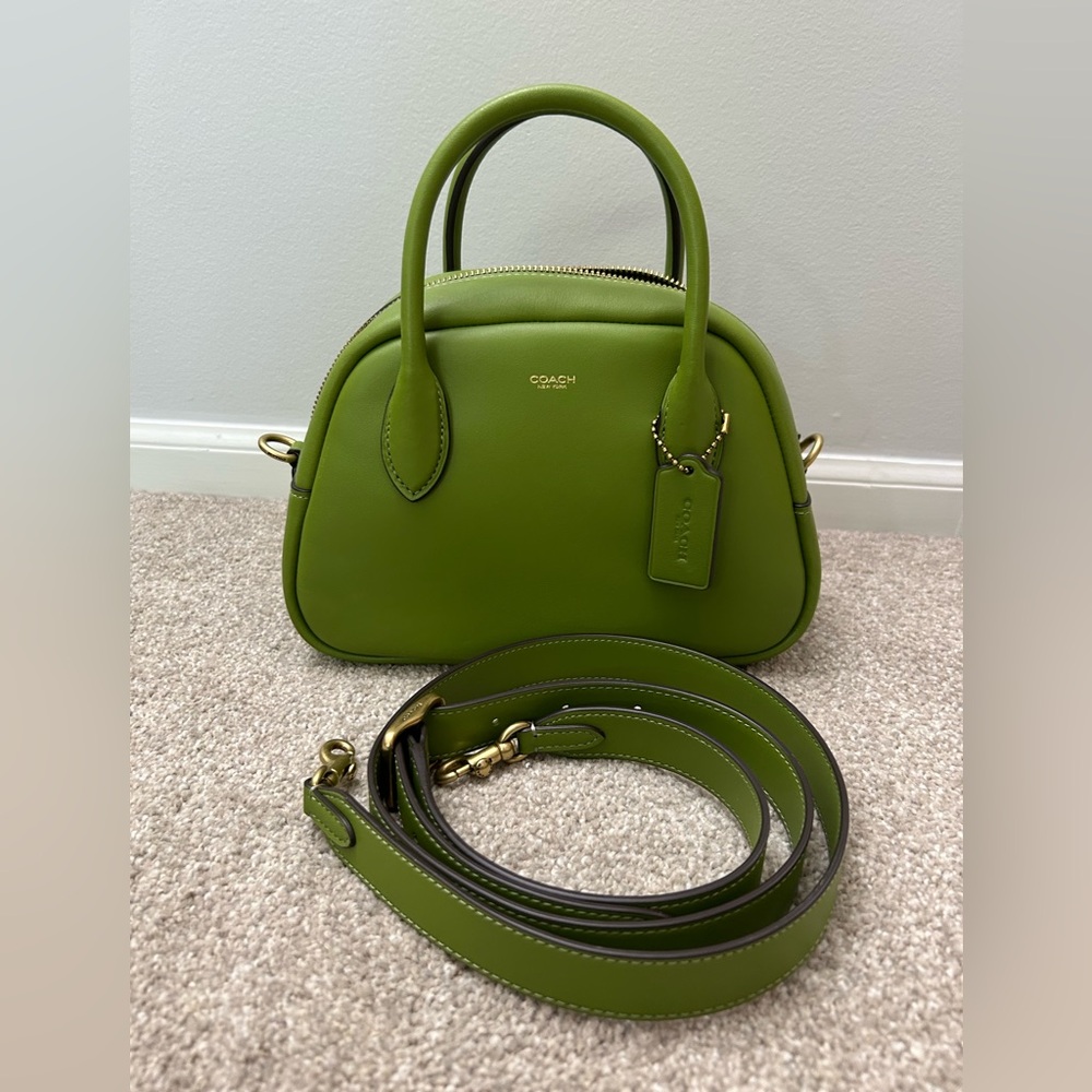 Coach Borough Bowling Bag - dark lime